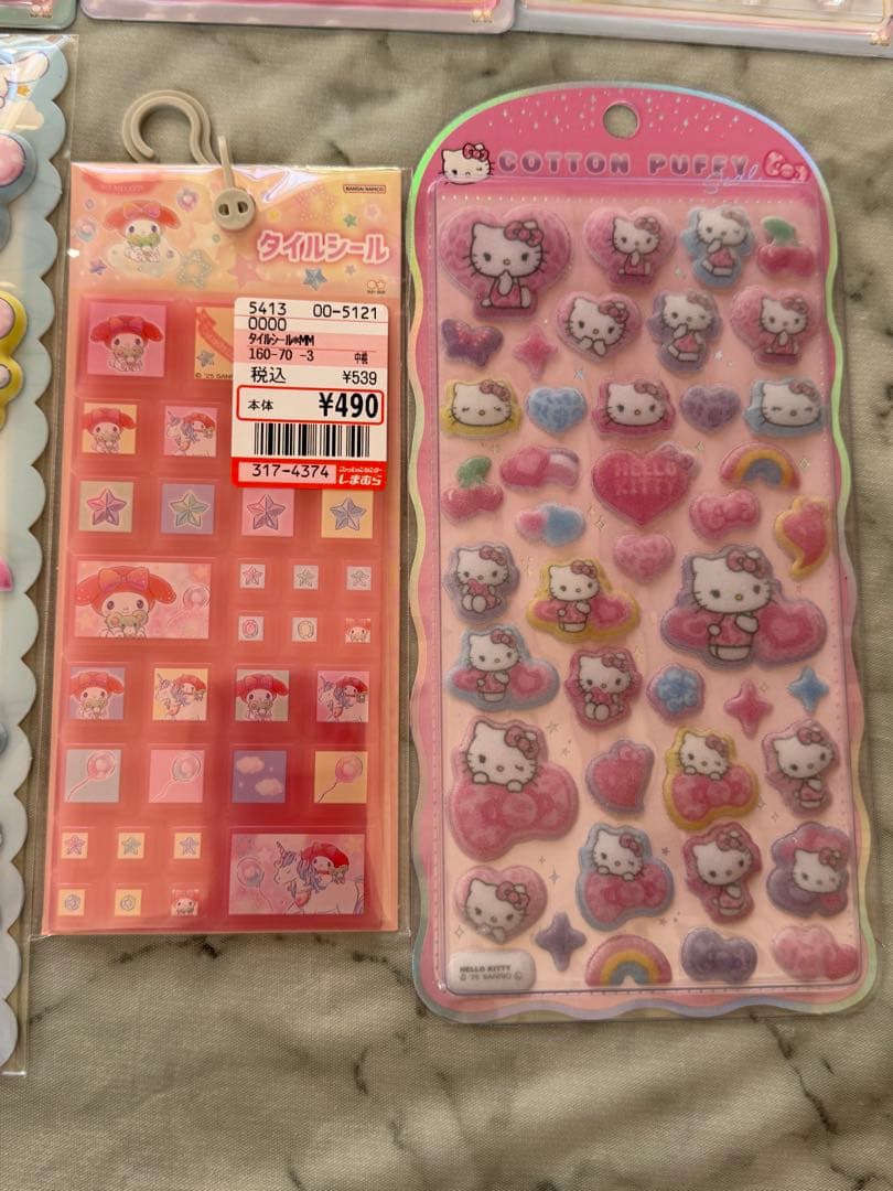 サンリオシールまとめ売り　ボンボンドロップシールミニ　うるちゅるポップシール