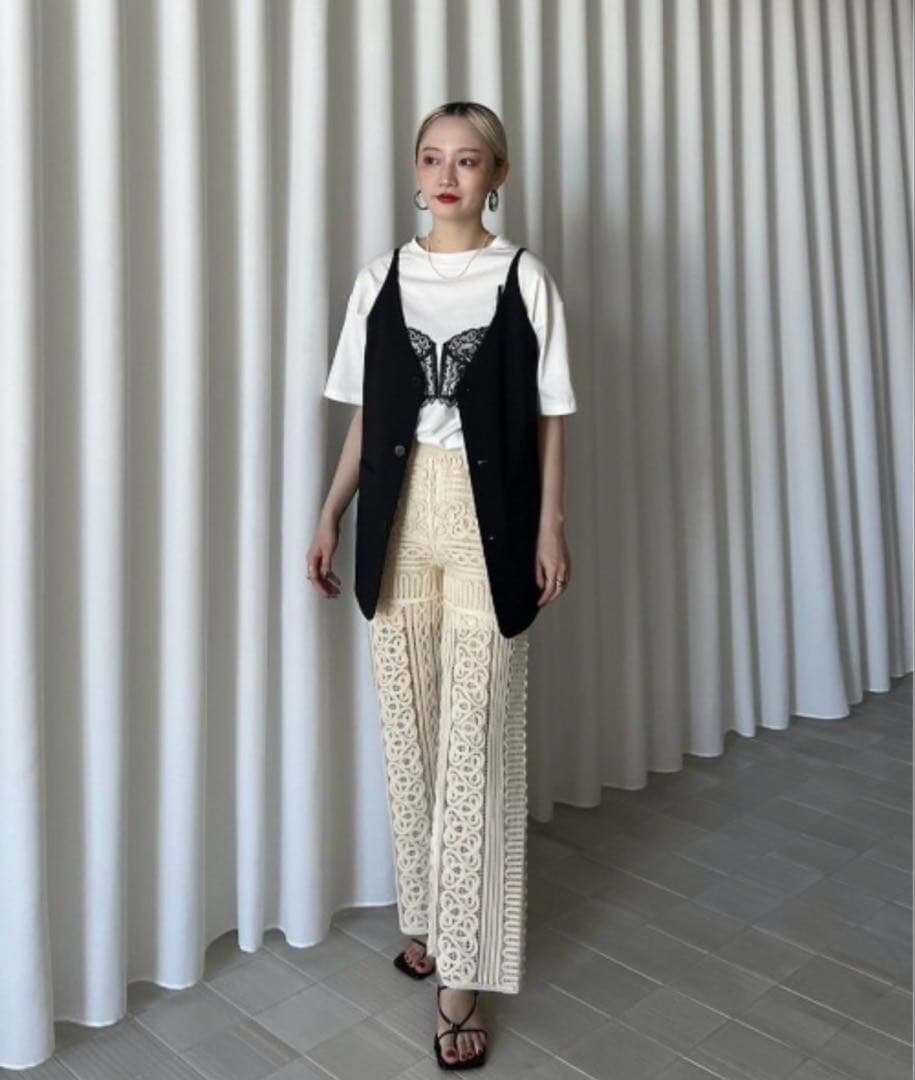 Ameri 3WAY PIN TUCK LAYERED VEST 新品未使用