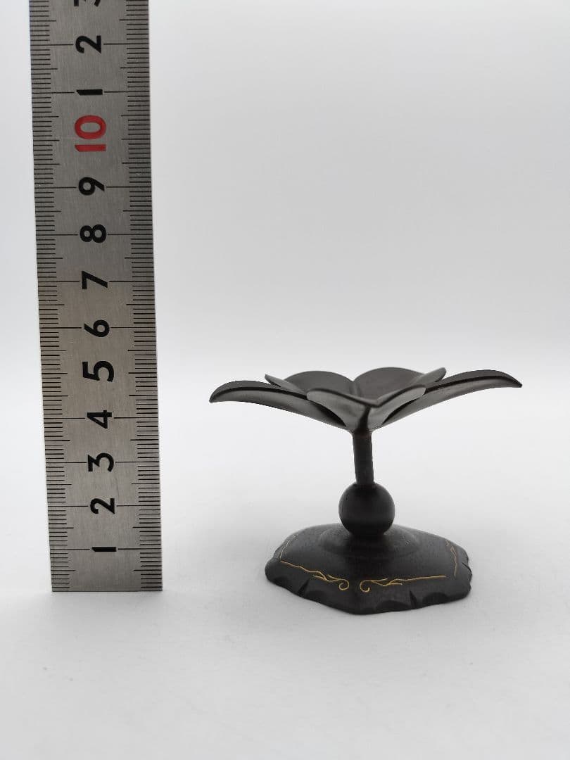 b258 【新品・未使用】蓋置 嵌金 突羽根 和田美之助 木箱 茶道具