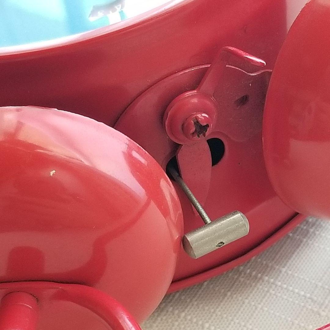 90s バックスバニー 目覚まし時計 手巻き 稼働品 ベル 大音量 【希少】