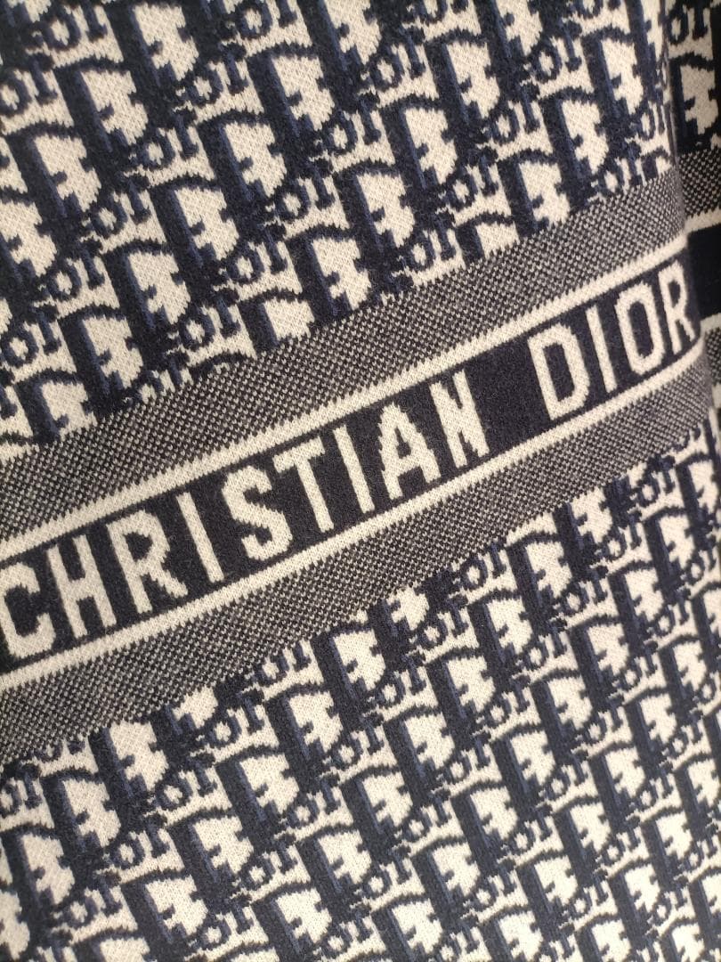 ネイビー✭ディオール 長袖ニット Christian Dior セーター　L