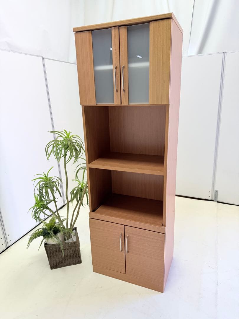 ライトウッド仕上げの　レンジボード スリムタイプ