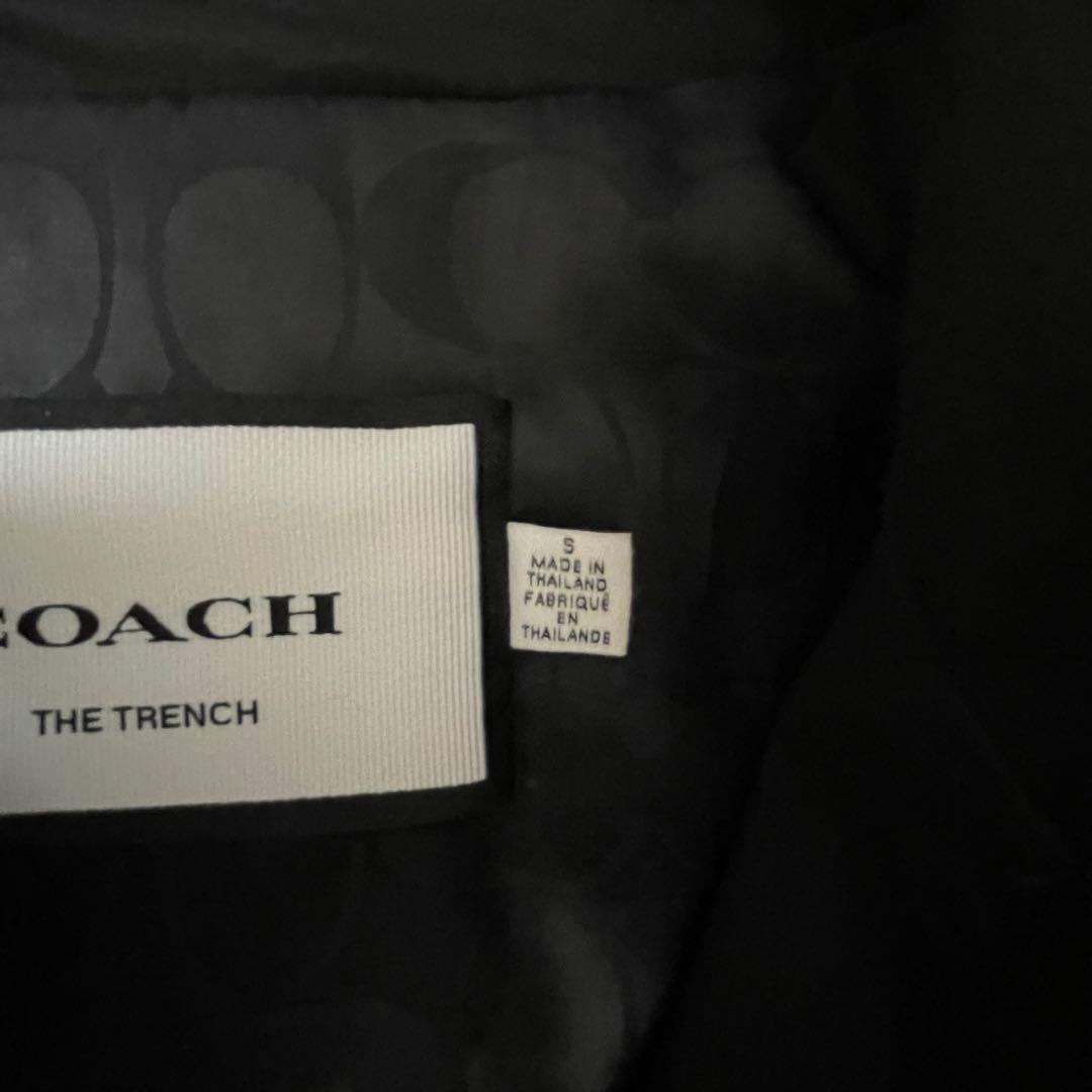 【未使用】 COACH ブラック トレンチコート