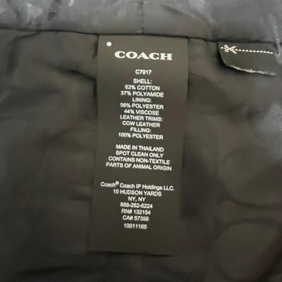 【未使用】 COACH ブラック トレンチコート