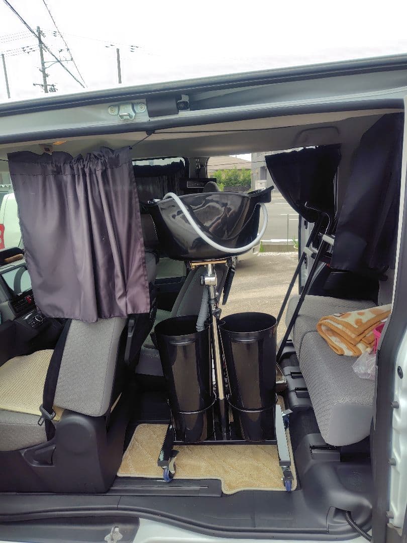 シャンプー台　移動式　持ち運びOK