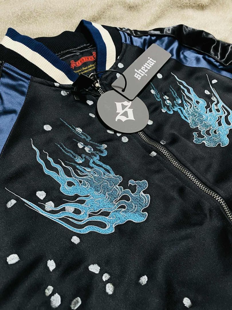未使用 SKAJAN 虎 限定 スカジャン unisex 美品 navy