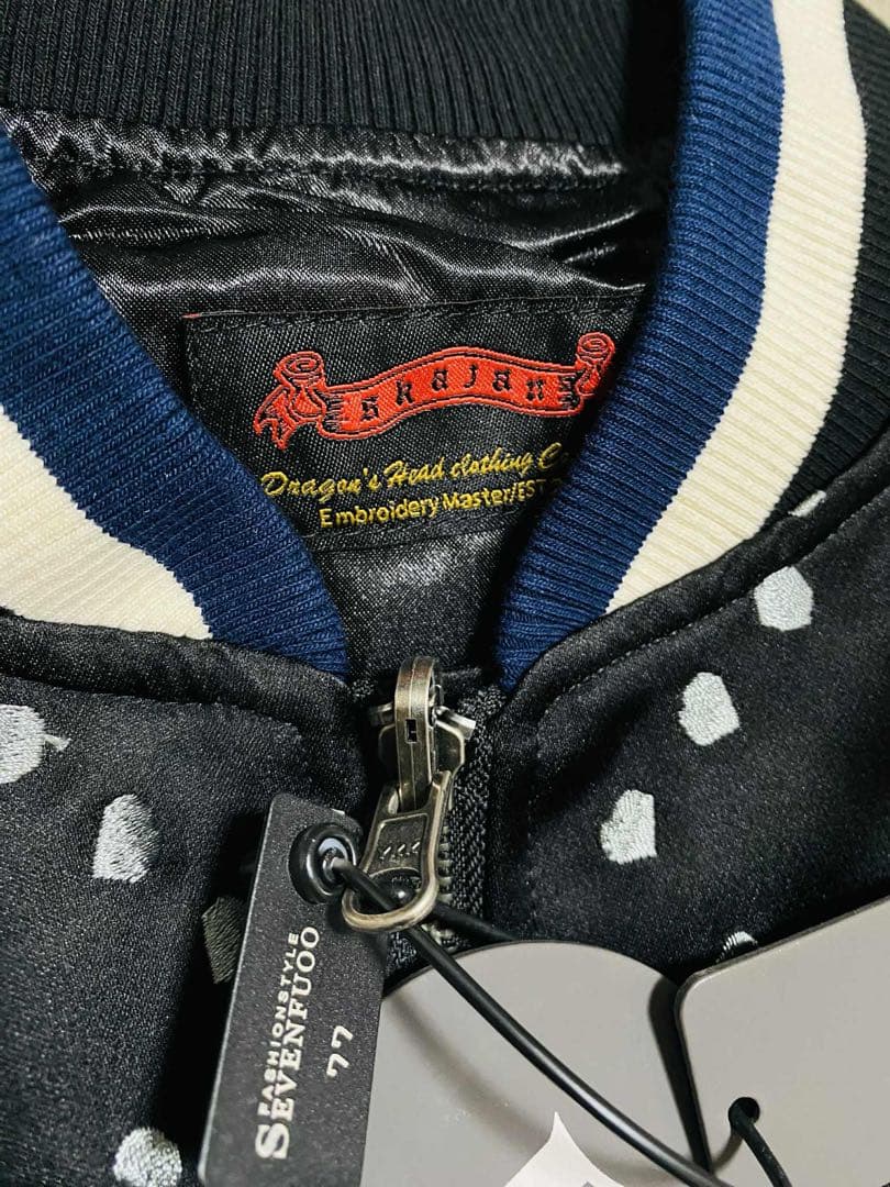 未使用 SKAJAN 虎 限定 スカジャン unisex 美品 navy