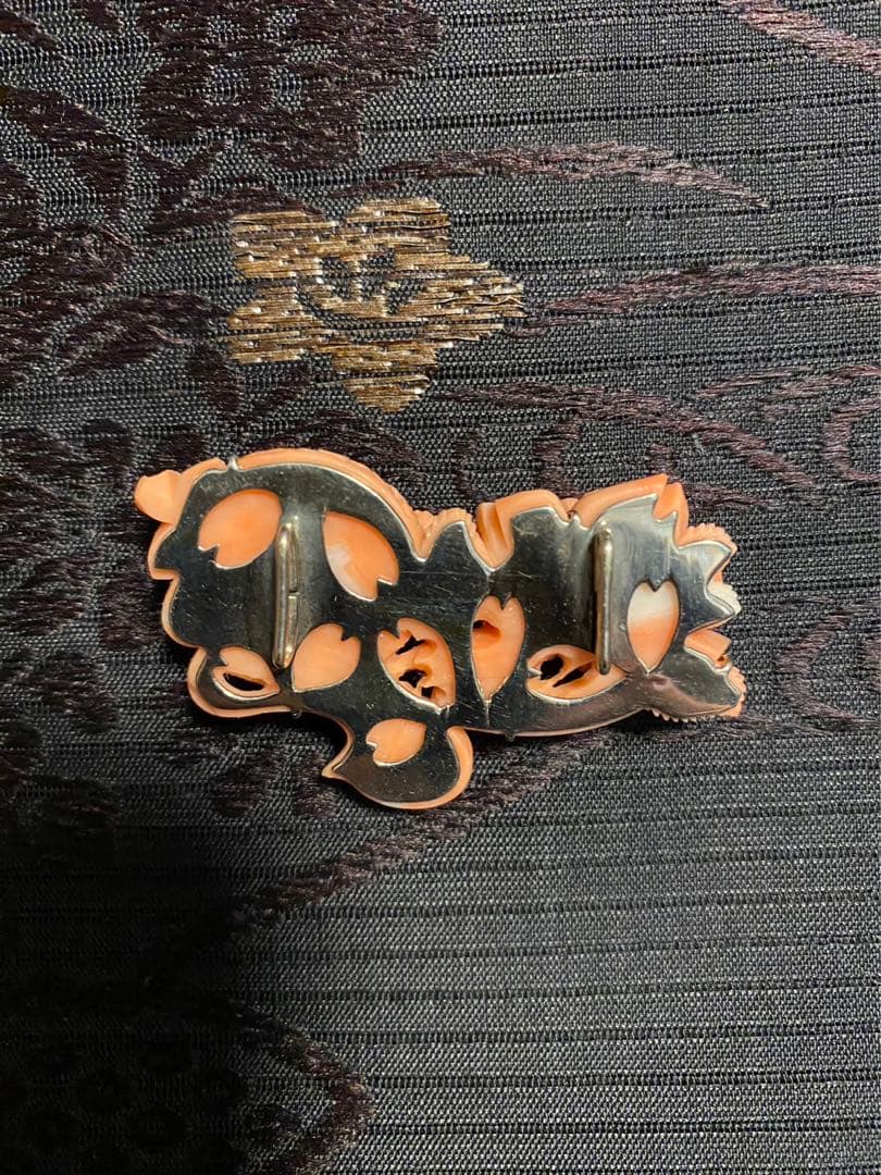 昭和レトロ・ヴィンテージ・日本舞踊・和装 ・珊瑚帯留め・帯締め ・アンティーク