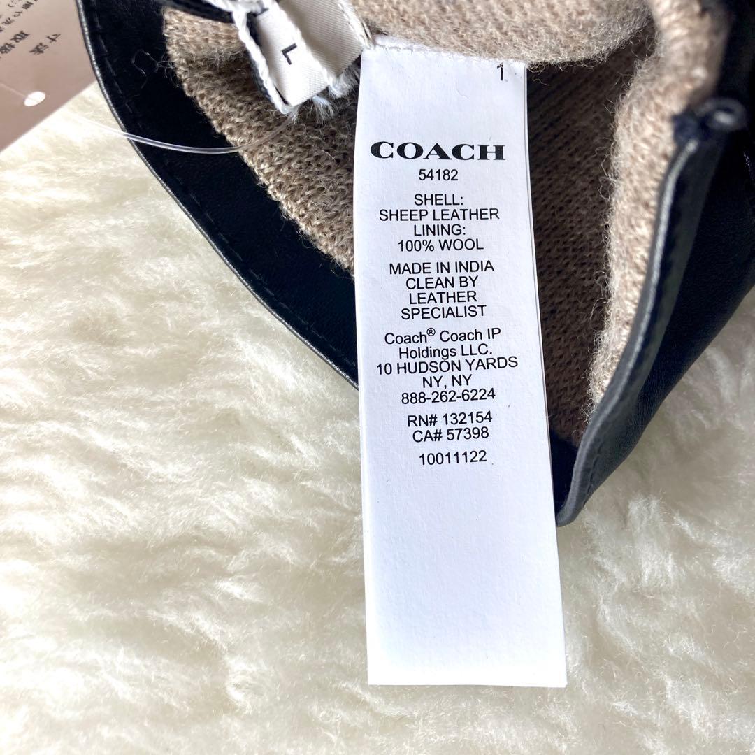 【未使用品✨】コーチ COACH グローブ 手袋 レザー 54182 黒