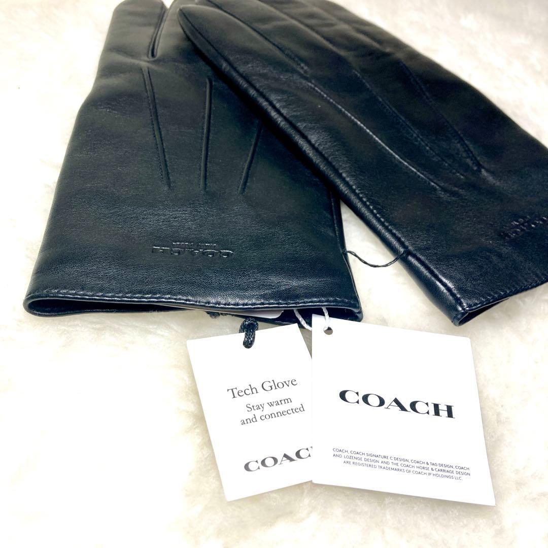 【未使用品✨】コーチ COACH グローブ 手袋 レザー 54182 黒