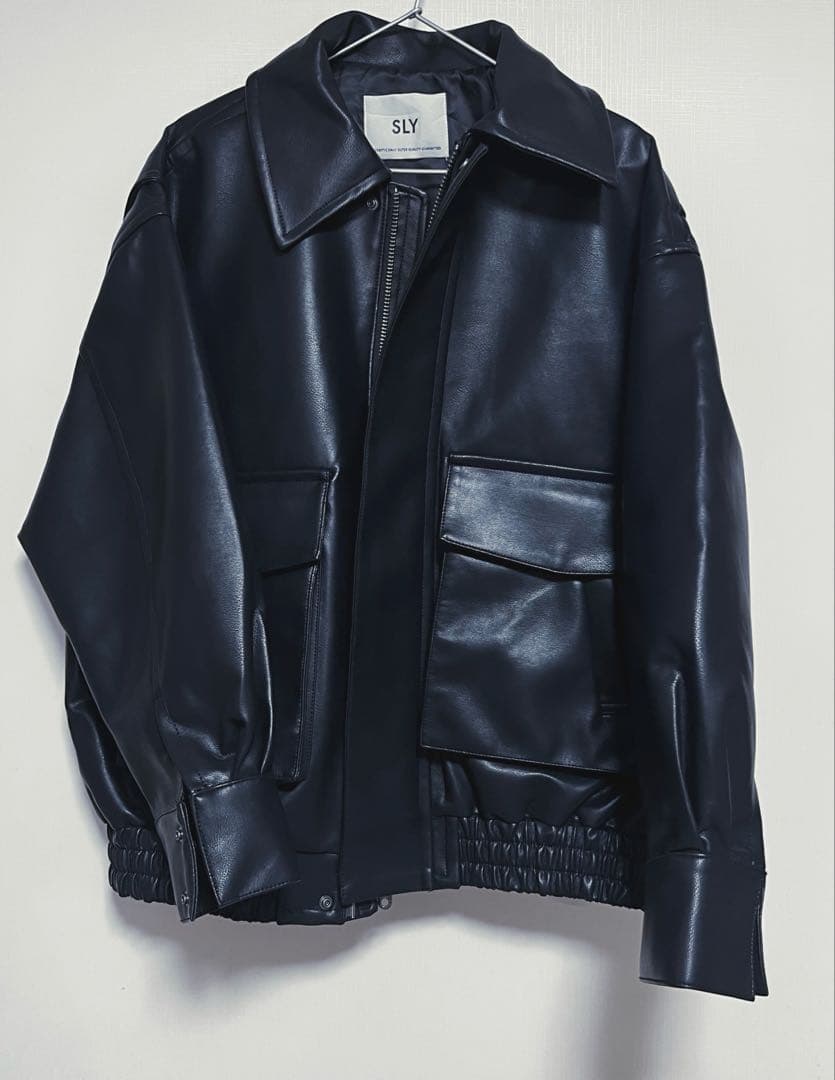 SLY ブラック レザージャケット