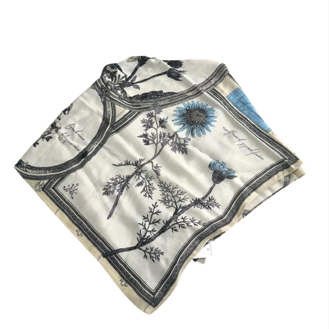 manipuri マニプリ　ウールシルクストール　ヘリンボーン織