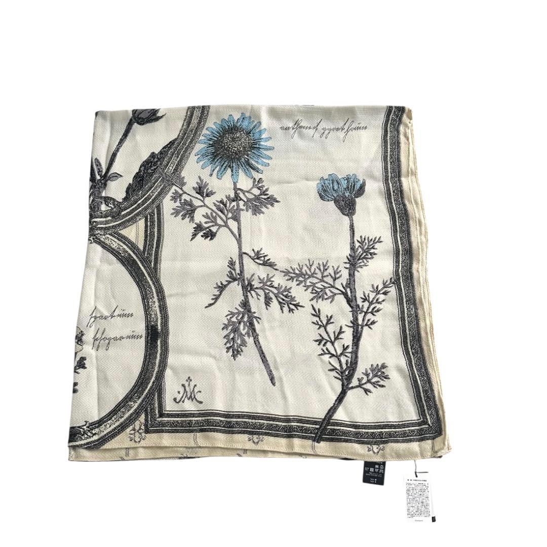 manipuri マニプリ　ウールシルクストール　ヘリンボーン織