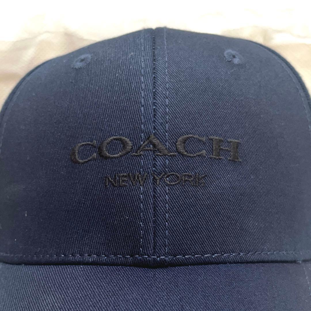 【えりこ様】COACH コーチ レディース キャップ ネイビー カジュアル