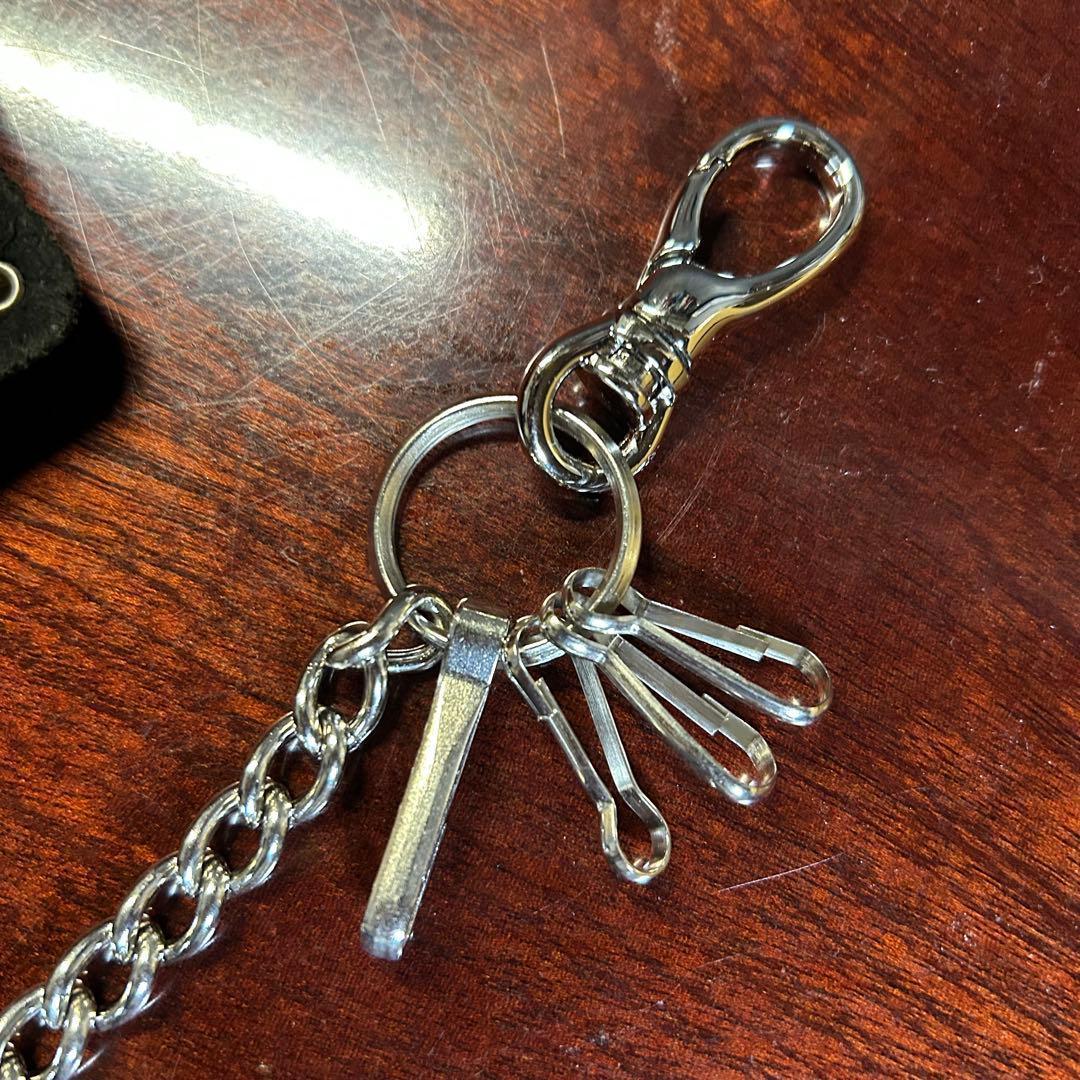 ヴィンテージ　USA　スタッズ　トラッカーウォレット　オモシーチャンネル