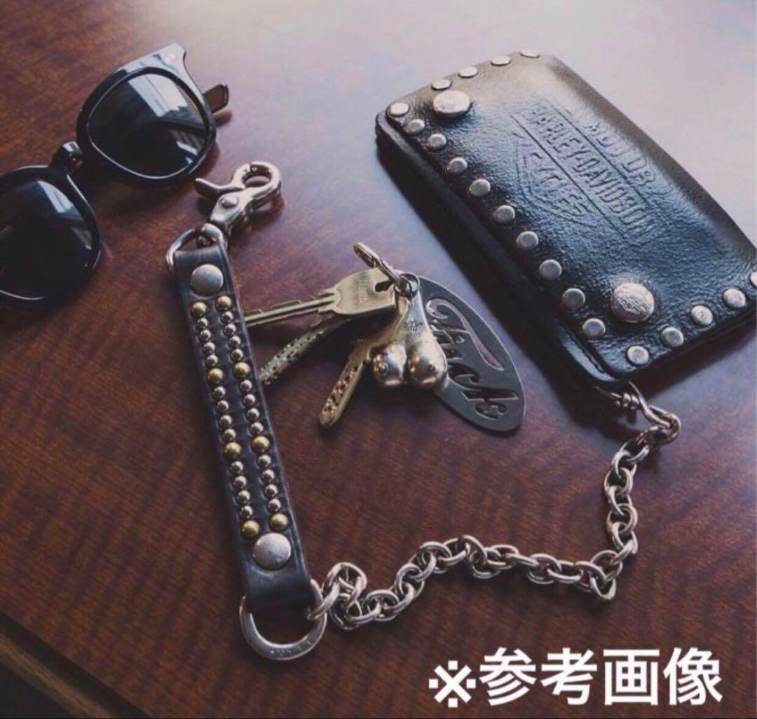 ヴィンテージ　USA　スタッズ　トラッカーウォレット　オモシーチャンネル