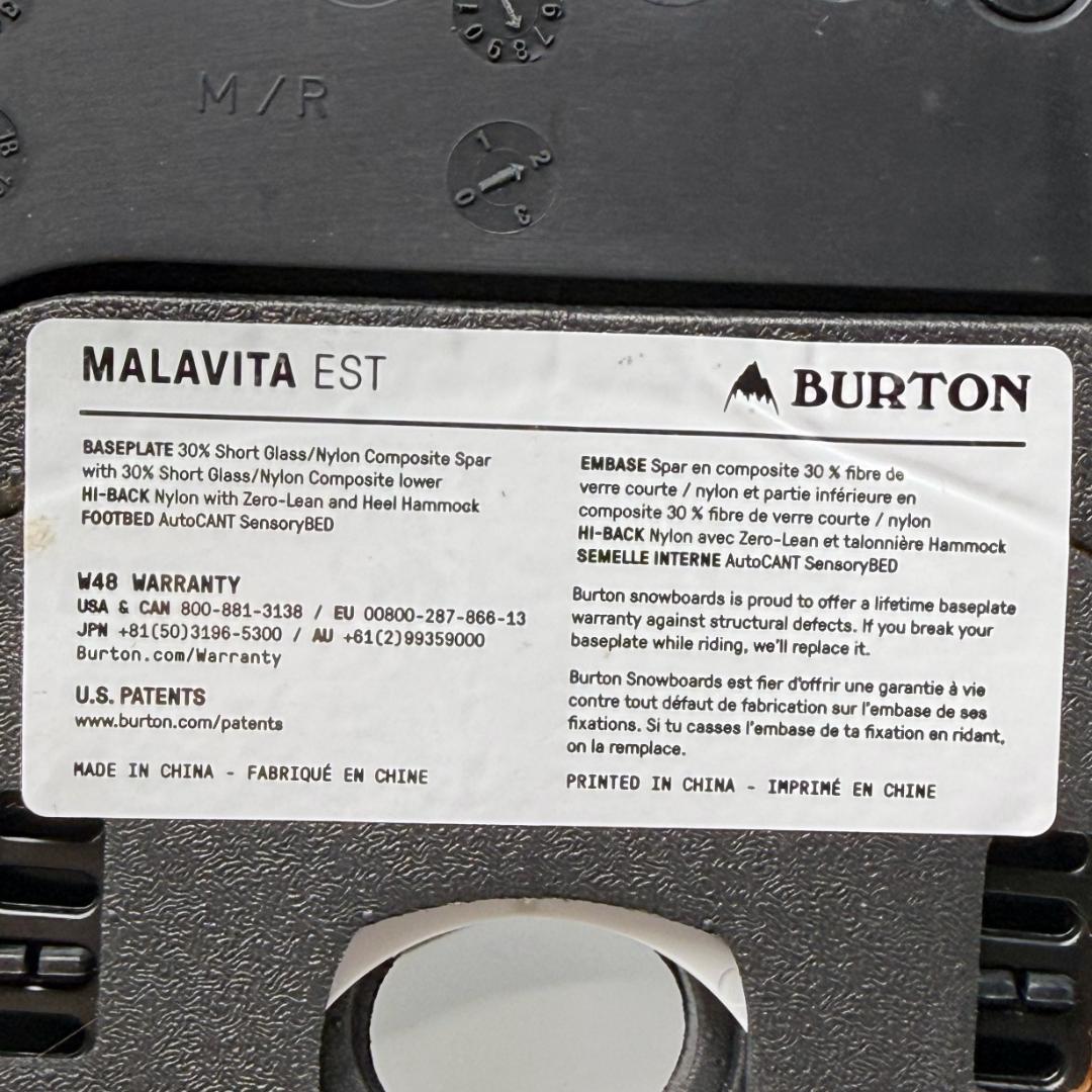 ト*ソ様 Burton マラビータ EST® メンズ スノーボードバインディング