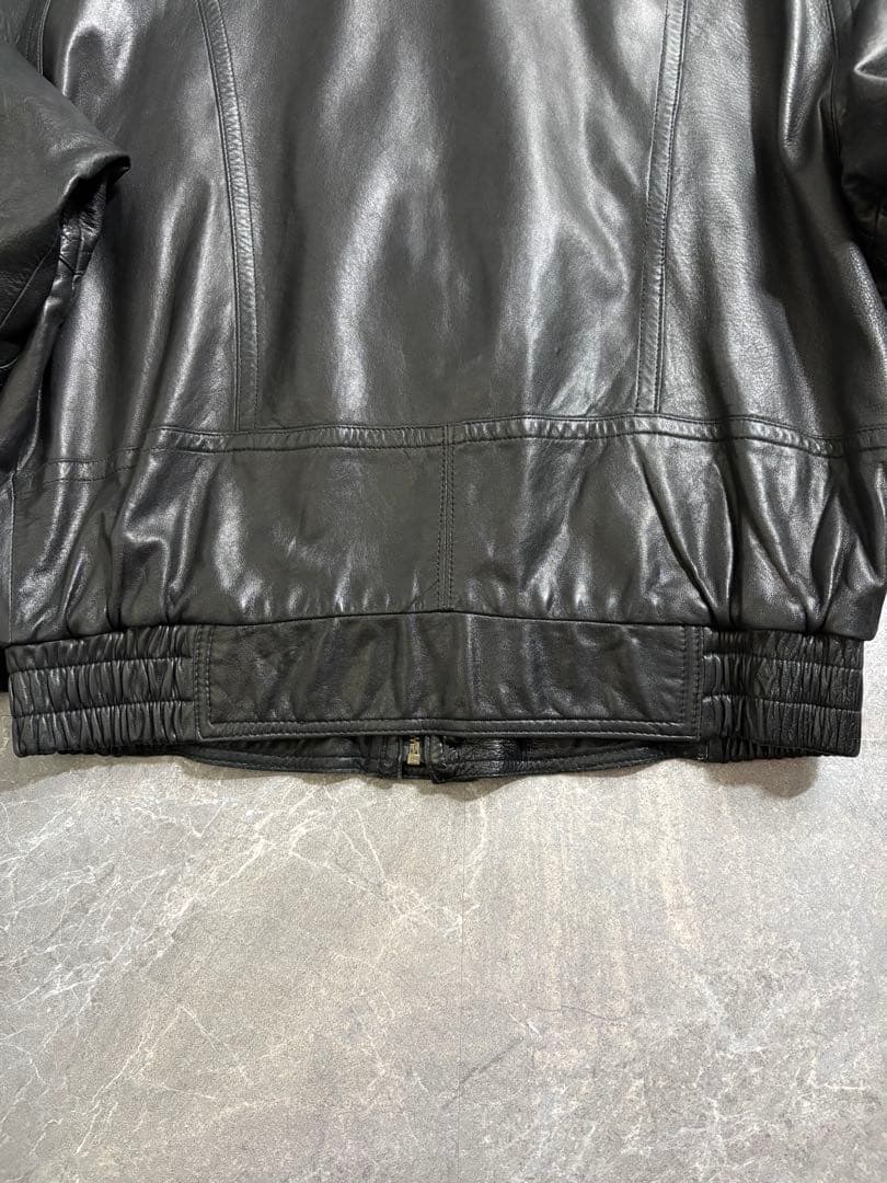 ジャケット・アウター 90s Vintage lamb leather jacket black