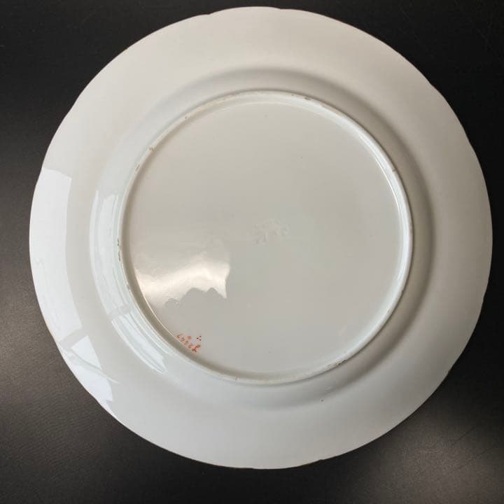 ミントン　ターコイズブルー　古城風景絵図飾皿　エナメル七宝金彩 プレート 大皿