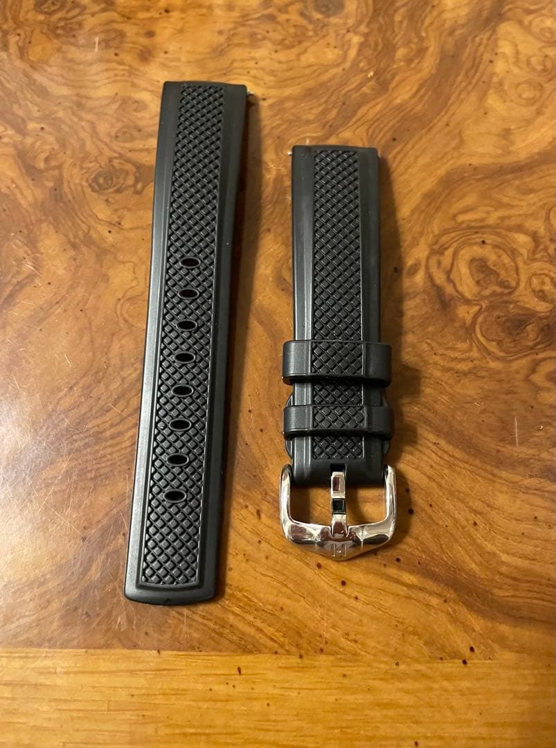 HIRSCH ヒルシュ ACCENT 腕時計用ラバーベルト　ラグ幅20mm 美品