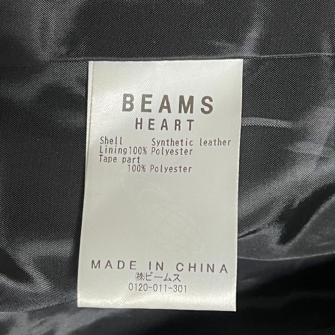 【新品タグ付き】ビームス　シングルライダース　レザージャケット　近年モデル　L