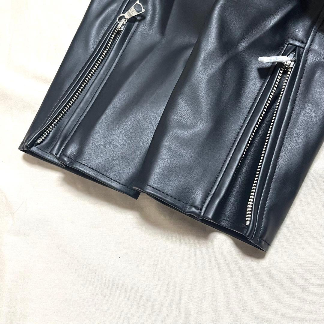 【新品タグ付き】ビームス　シングルライダース　レザージャケット　近年モデル　L