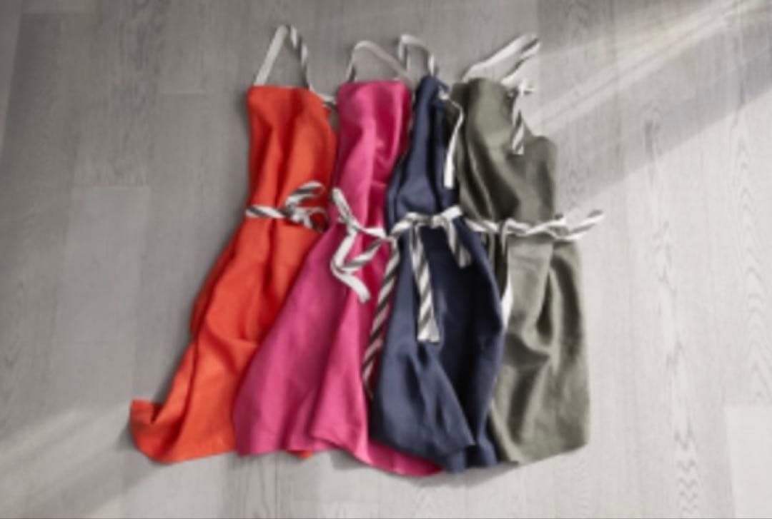 タキマキ　エプロン　ピンク