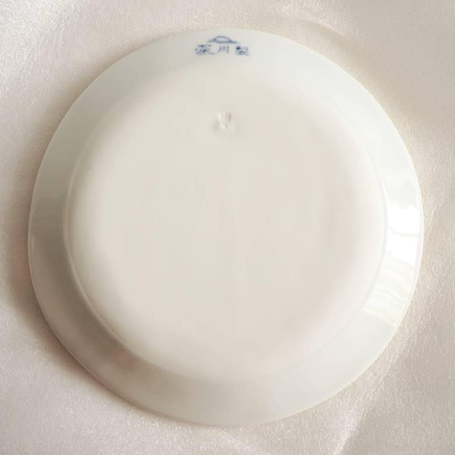 【新品】深川製磁　光琳風染付　銘々皿揃　５枚セット 宮内庁御用達