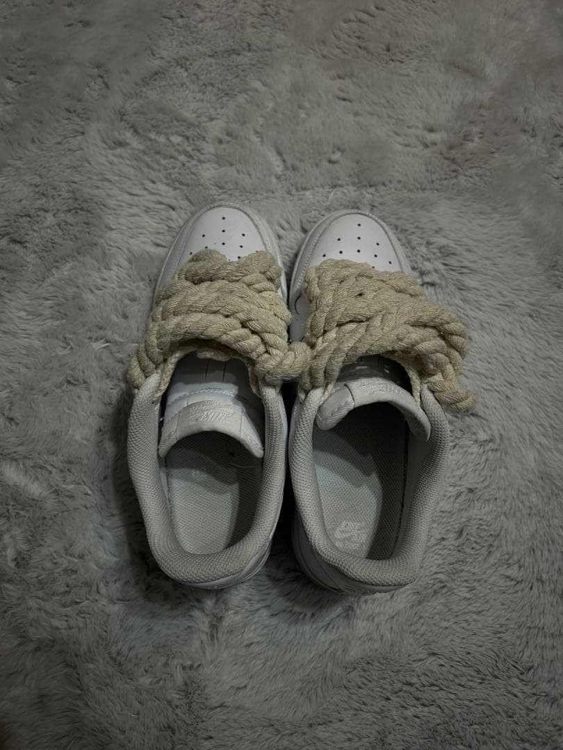 Nike Air Force 1ホワイト ロープシューレース