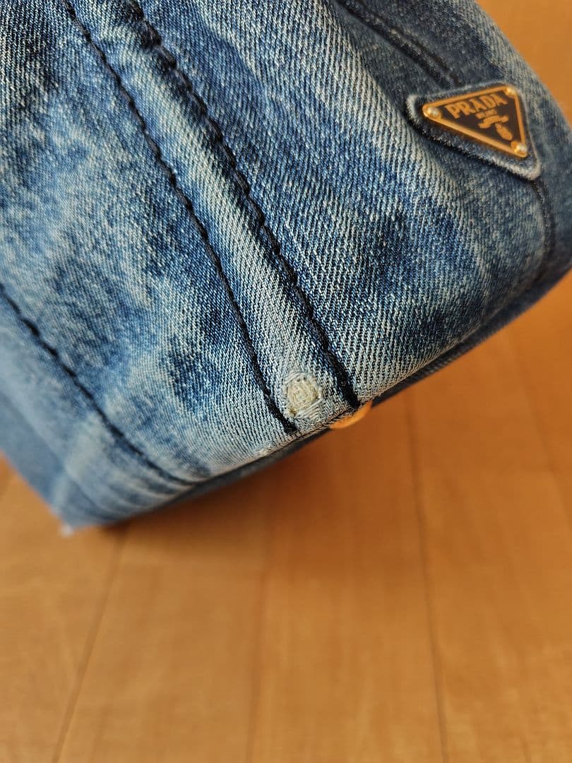 ♥*️様 PRADA　プラダ　 デニム　トートバッグ　カナパ