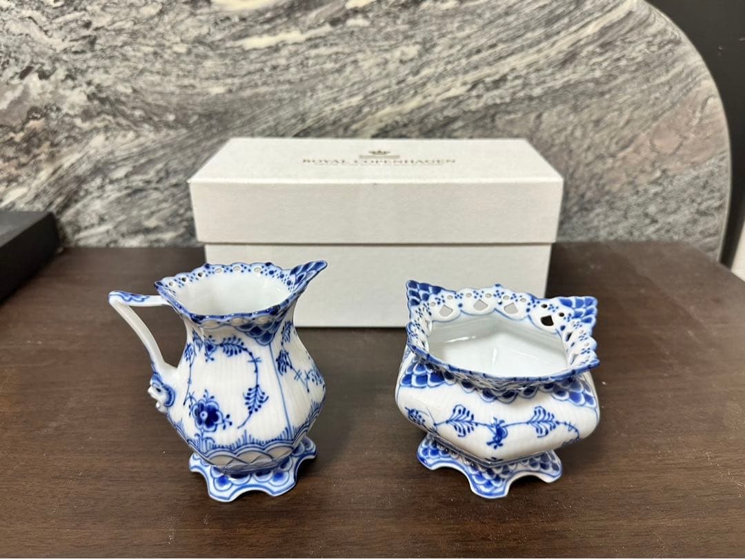 最終値下げ　ロイヤルコペンハーゲン　シュガーポット　ミルクポット