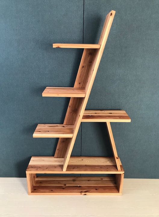 【送料無料】 シェルフ アングルタワー スギ
