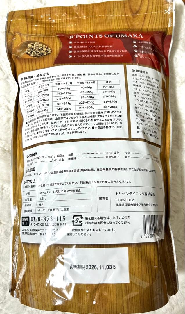 【新品未開封】 ドッグフード うまか 2袋 国産 ドライフード グルテンフリー