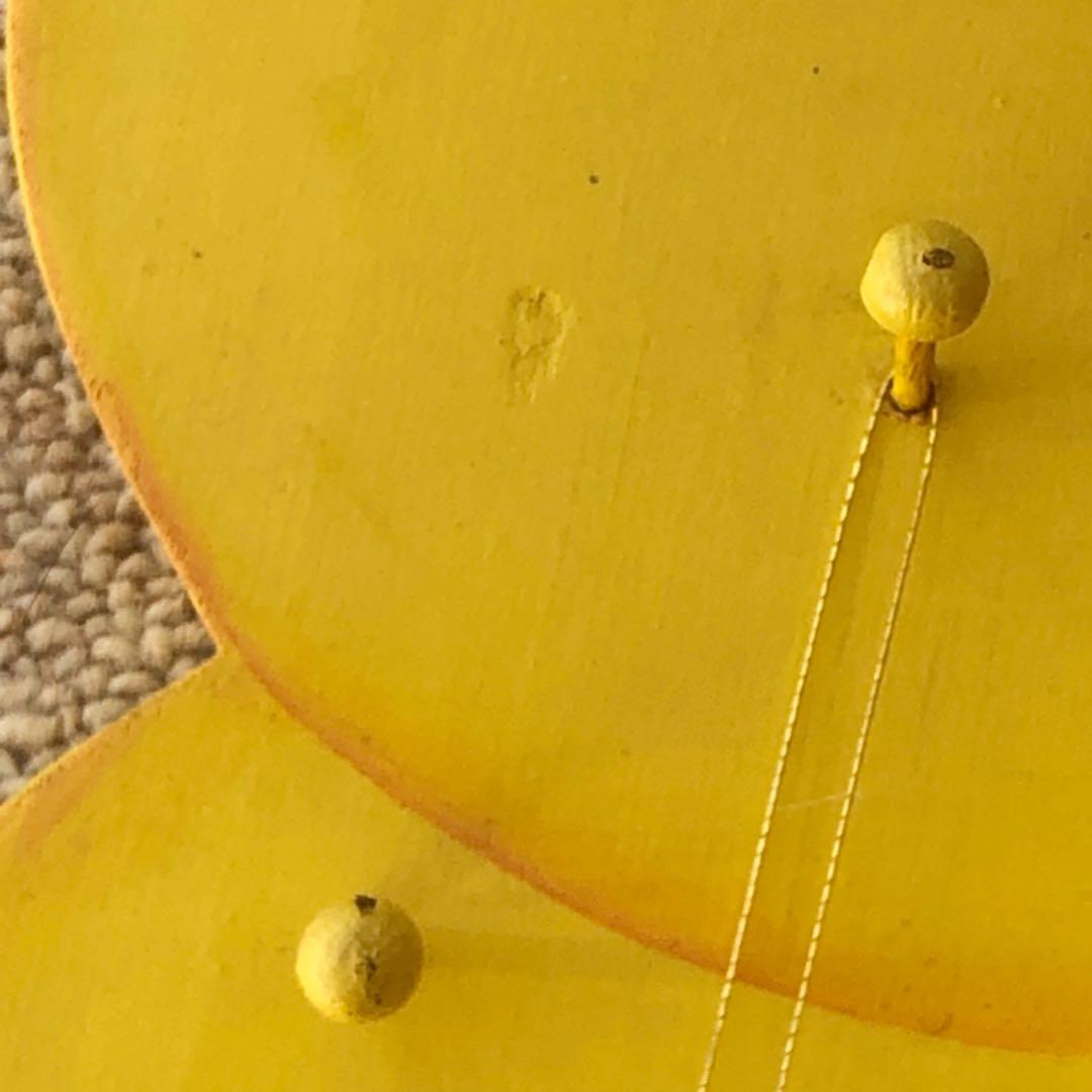 大きな ひよこ 壁飾り アンティーク 黄色 小物入れ イースター ヴィンテージ