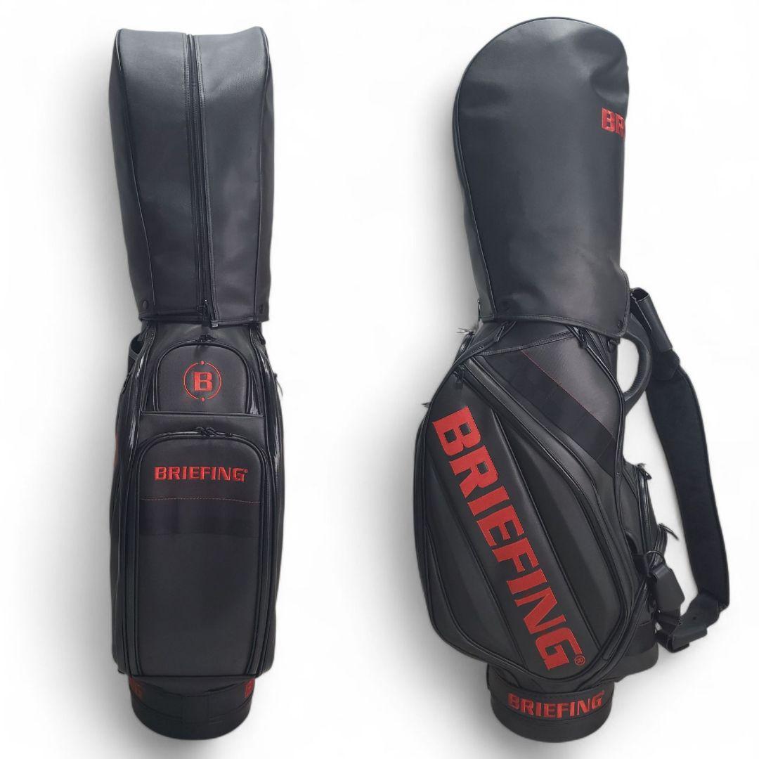 BRIEFING CR-3 キャディバッグ ブラック/レッド