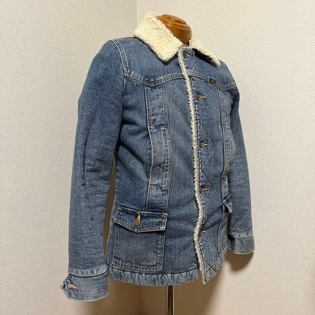 Lee デニム　ボアランチコート　インナー袖はキルティング　ヴィンテージ好きに！