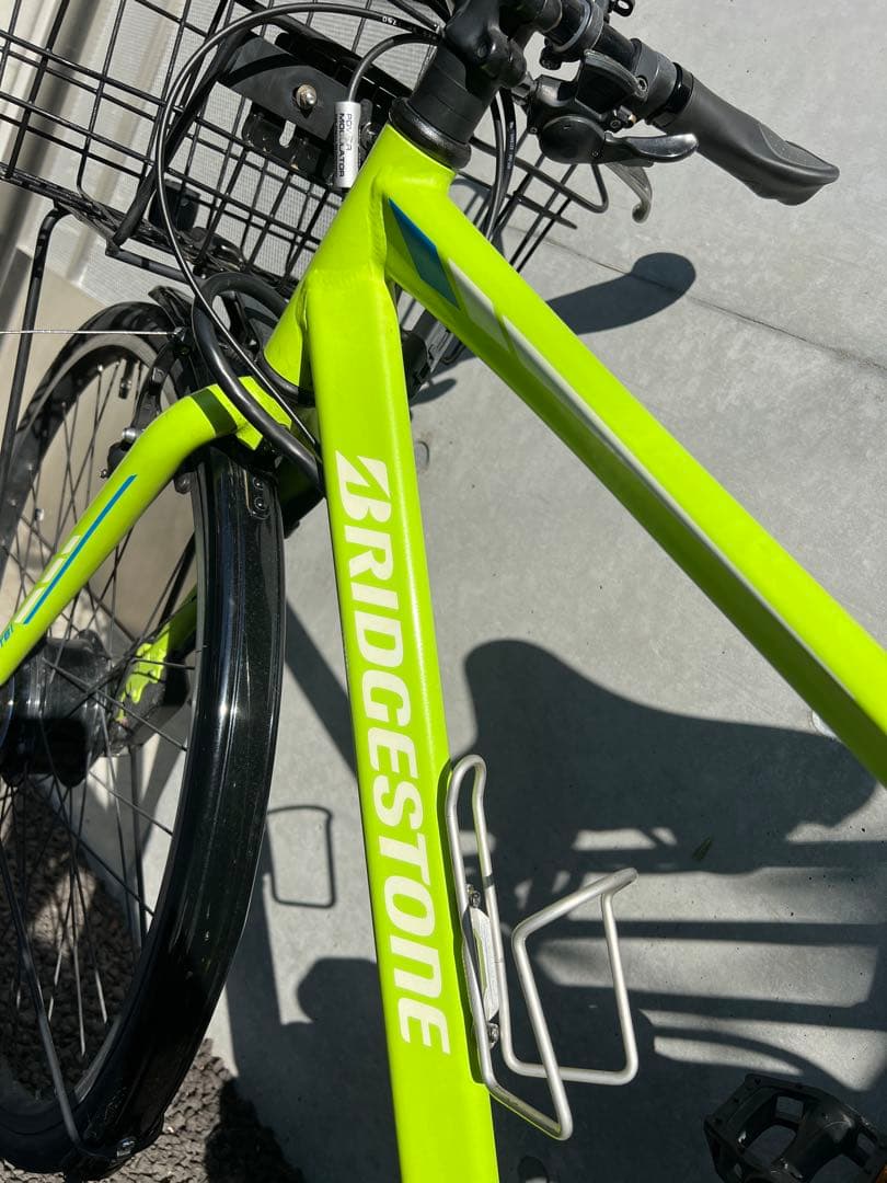 宮城県発ブリヂストンTB1e電動アシスト自転車 カゴ付き