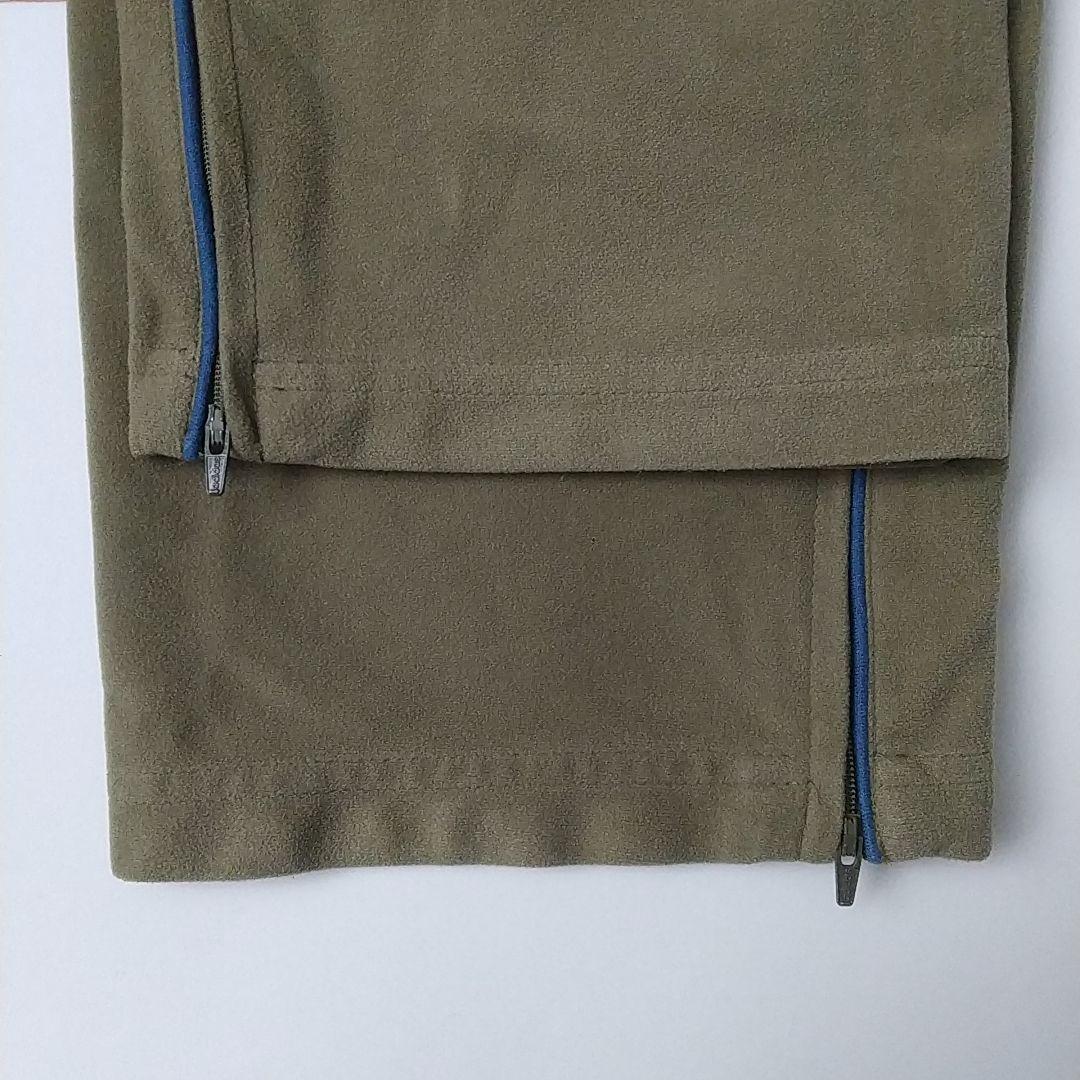 激レア☆アディダス 刺繍ロゴ フリース トラックパンツ 3L カーキ