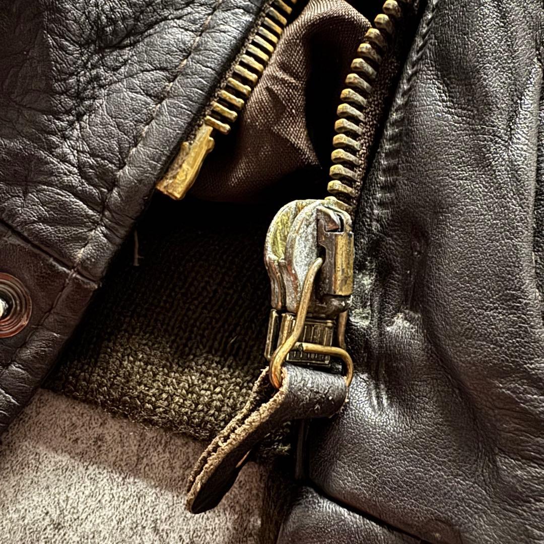 【80s vintage】フライトジャケット　XL G-1 A-2 牛革　短丈