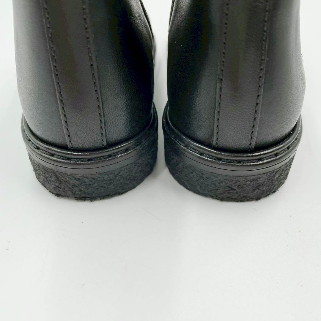 極美品　グッチ　サイドゴアブーツ　シェリーライン　レザー　ブラック　キッズ 23