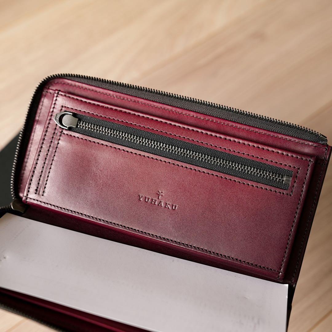 新品。YUHAKU ベラトゥーラ L字ファスナー財布