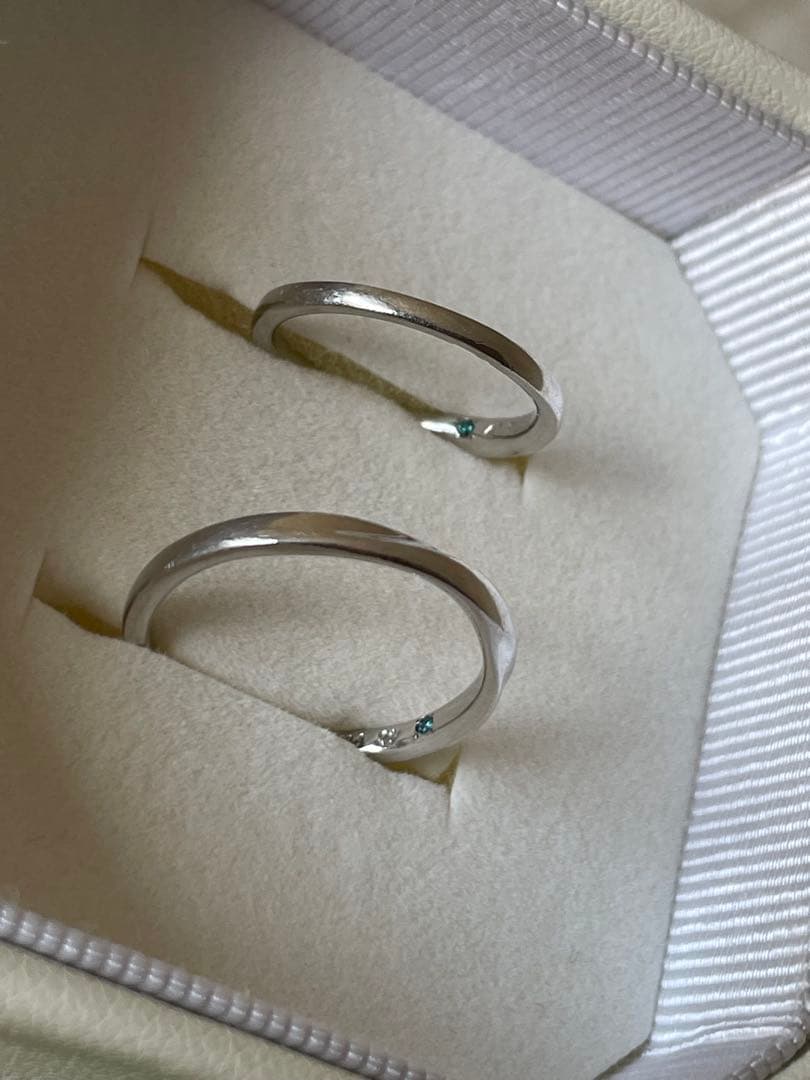 銀座ダイヤモンドシライシリング　4℃ペアリング　4点セット