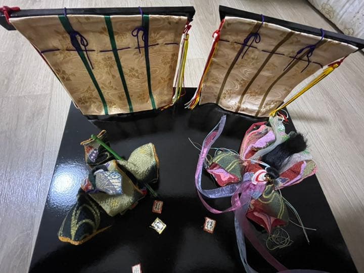 希少品　龍虎作　雛人形　かるた
