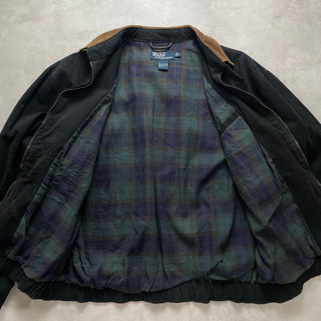 希少 90s ポロラルフローレン スイングトップ モールスキン コーデュロイ 黒