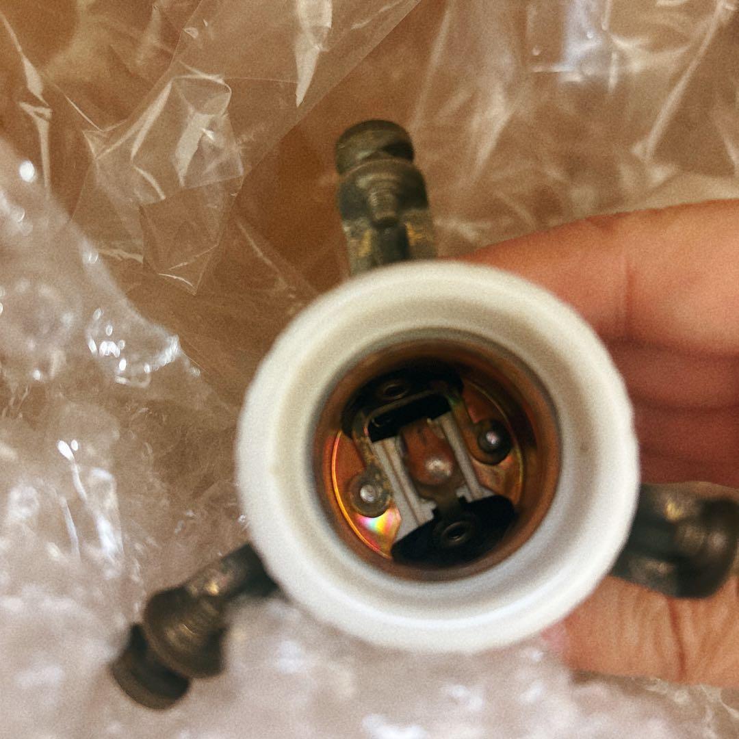 アンティーク　フリルシェード　バランサー　ソケット