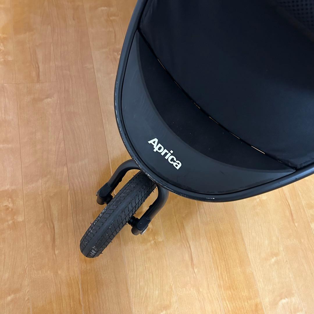 美品　Aprica アップリカ　3輪ベビーカー スムーヴプレミアムAB グレー