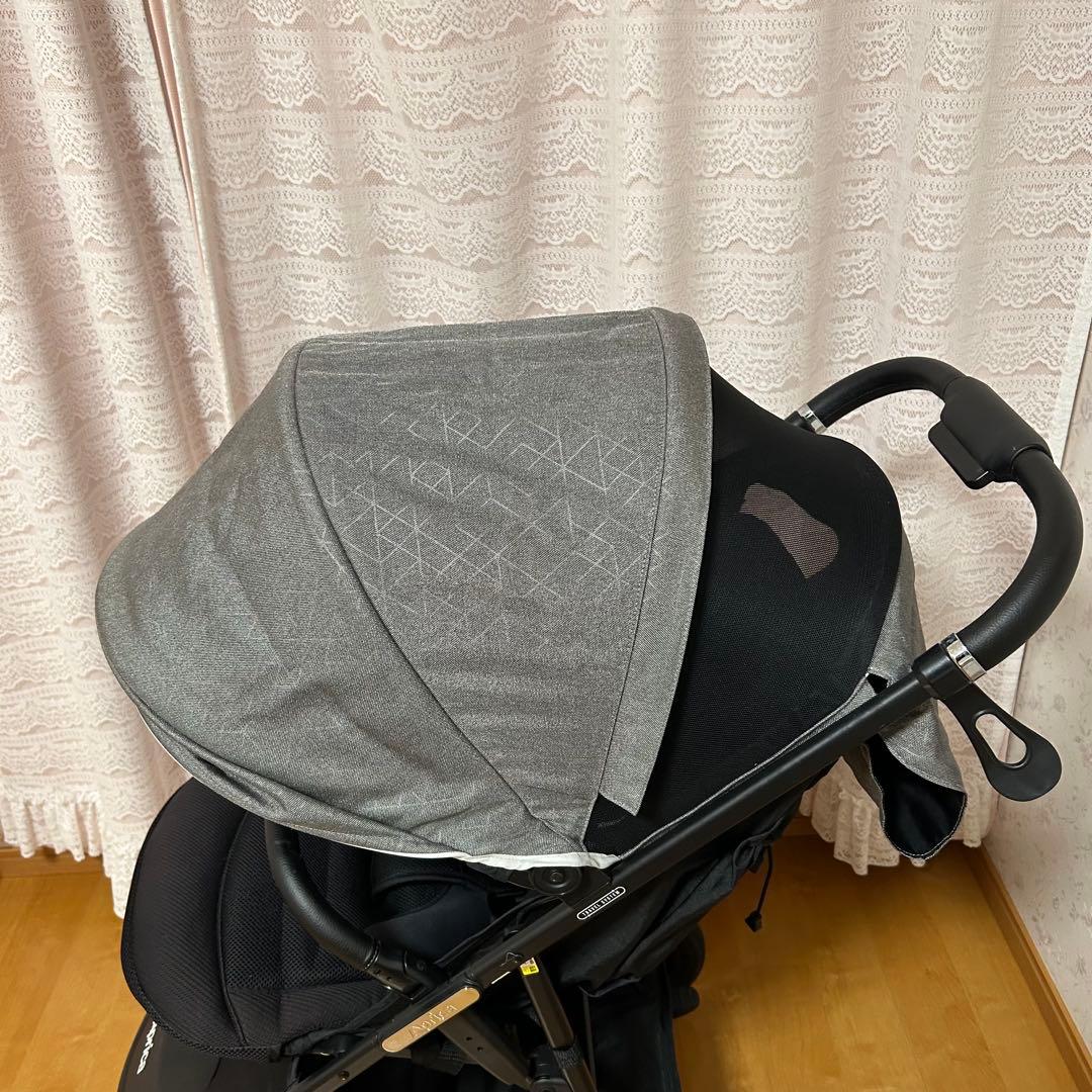 美品　Aprica アップリカ　3輪ベビーカー スムーヴプレミアムAB グレー