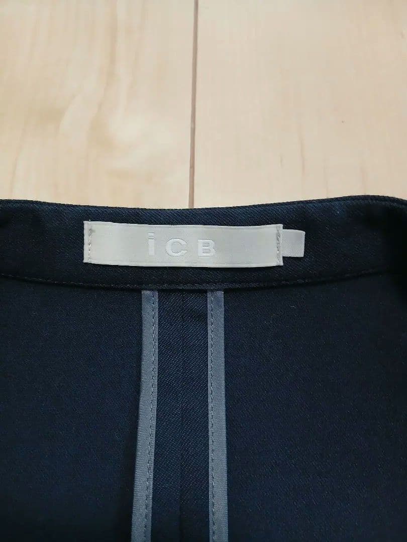極美品☆iCB希少size8ネイビー パンツスーツ