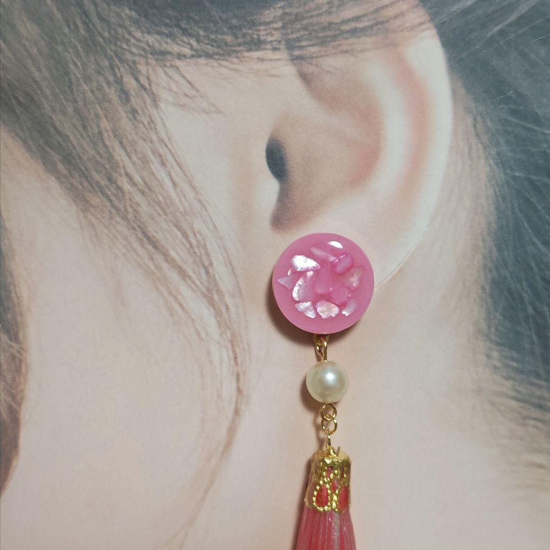 【1182】タッセルピアス／イヤリング