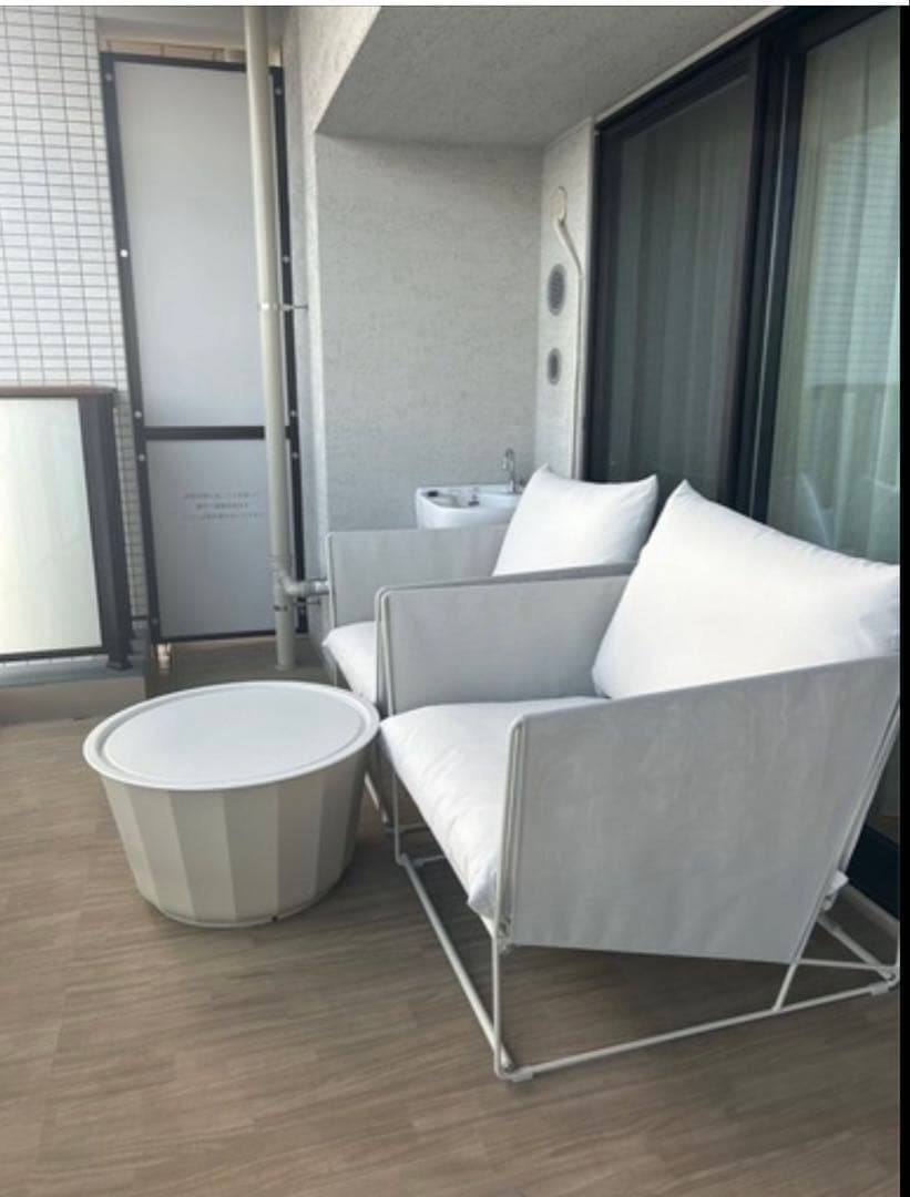 最終価格　引取限定【IKEA】ベランダ　 チェア　2脚＋テーブルセット定価8万円